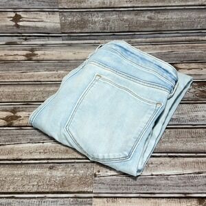 Athleta Women Size 12 Light Wash High Rise Straight Leg Jeans Denim